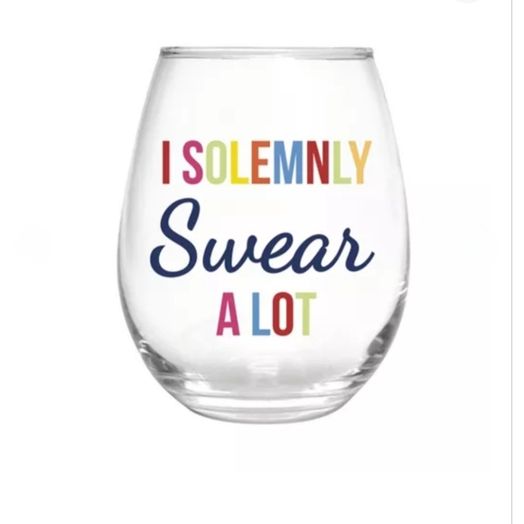 NWT! Oversized Wine Glass - Solemnly Swear - Picture 3 of 5